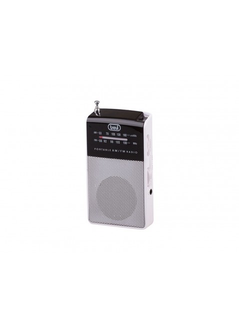 Radiolina Mini radio portatile Trevi Micro Audio Cuffie Speaker integrato Bianco