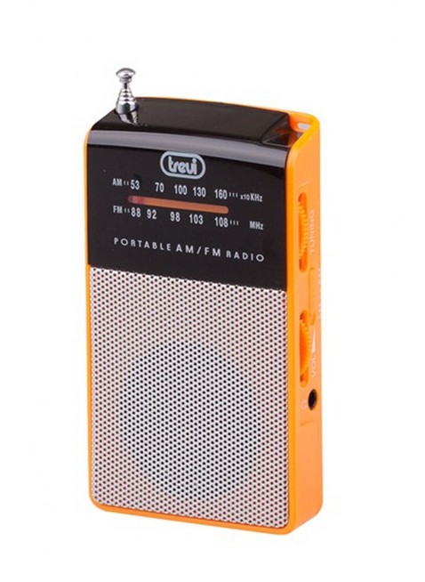 Radio portatile Am/Fm In Vintage Speaker Presa cuffia Trevi 57x97x20 mm Arancio