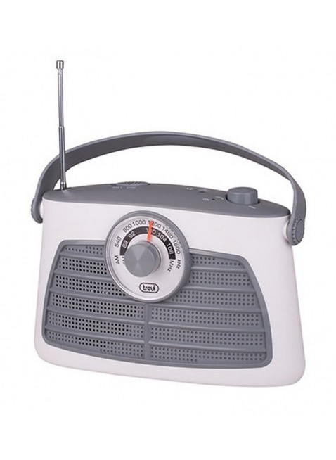 Radio portatile Am/Fm In Vintage Speaker Presa cuffia Trevi 210x140x80mm Bianco