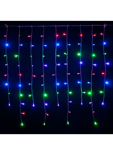 Tenda Luminosa 3 Metri 280 Led Luci Addobbi di Natale Luce Multicolor