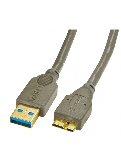 Cavo USB 3.0 Tipo A / Micro B 0,5m - Antracite