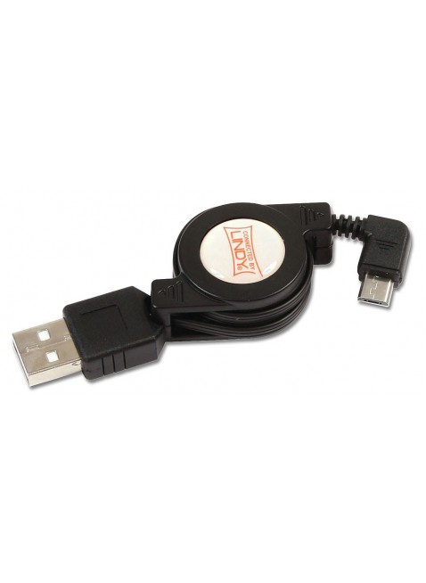 Cavo USB 2.0 riavvolgibile Tipo A/Micro B