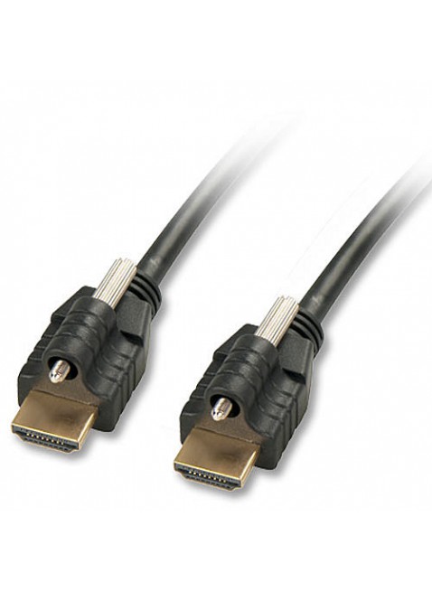 Cavo HDMI High Speed con Ethernet e 2 viti di fissaggio, 1m