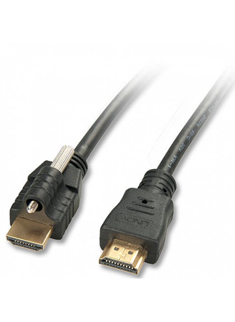 Cavo HDMI High Speed con Ethernet e vite di fissaggio, 1m