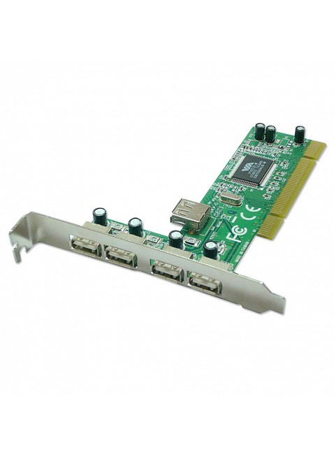 Scheda PCI USB 2.0, 4+1 porte