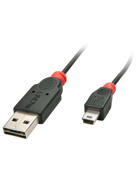 Cavo USB 2.0 Easy Fit  Tipo A / Mini B - Nero - 3m