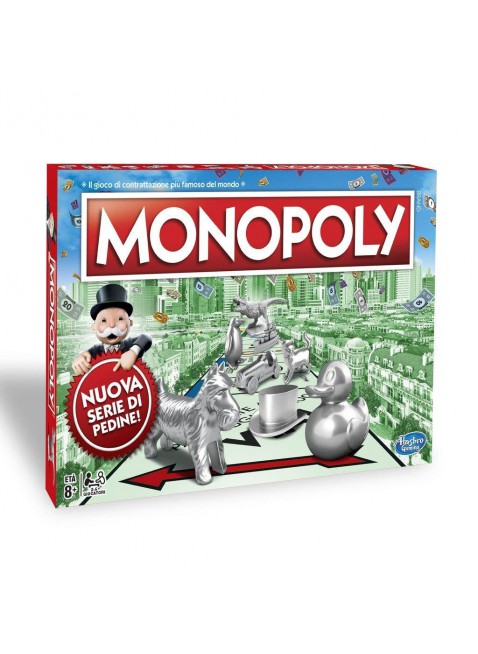 Monopoly Classico Gioco di Società Soldi 2-4 Giocatori Pedine Hasbro