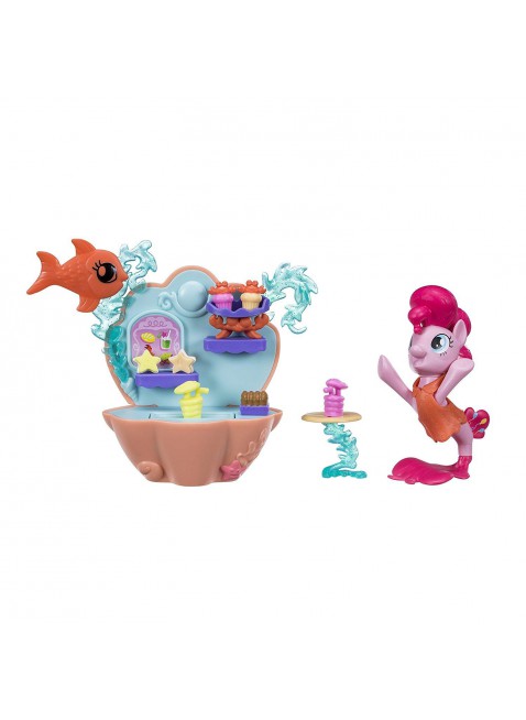 Pinkie Pie Pony Sirena con Mini Playset Sotto Acqua My Little Pony