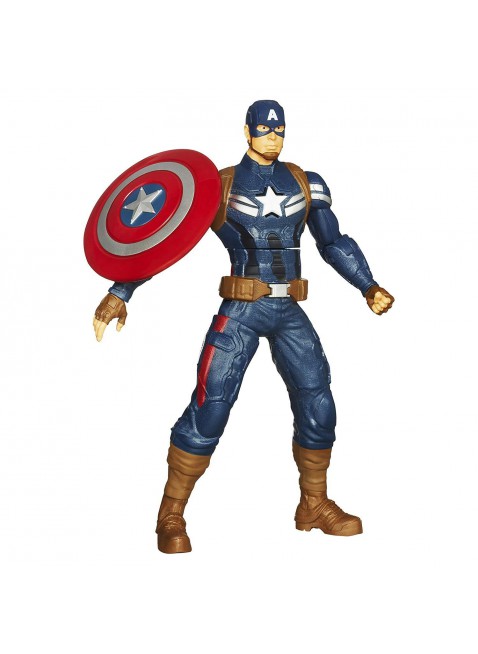 Capitan America Lancia Scudo Marvel Hasbro Avengers 25 cm Parlante Pupazzetto