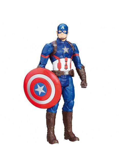 Capitan America Elettronico Parlante 5 Punti Articolazione Avengers 30 cm 