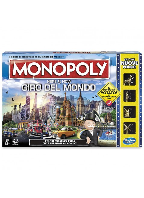 Monopoly Giro del Mondo 4 Giocatori Giochi da Tavola di Società