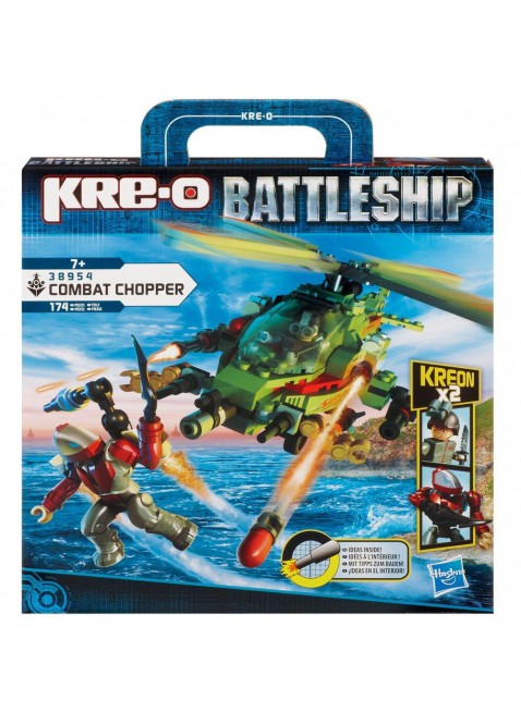 Kre-o Battleship Helicopter Costruire 174 Mattoncini Colorati Hasbro