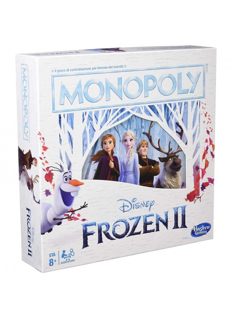Hasbro Monopoly Walt Disney Frozen 2 Gioco di Societa' Bambini PERSONAGGI FROZEN