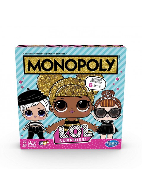 Hasbro Gaming Monopoly L.O.L.Surprise Gioco in Scatola Multicolore Gioco Bambina