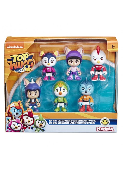 Hasbro Top Wing Collection Pack da 6 Personaggi 7.5 cm Multicolore 