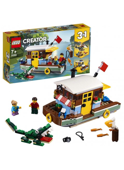 Lego Creator Casa galleggiante Idrovolante Set di Costruzioni 3 in 1 31093