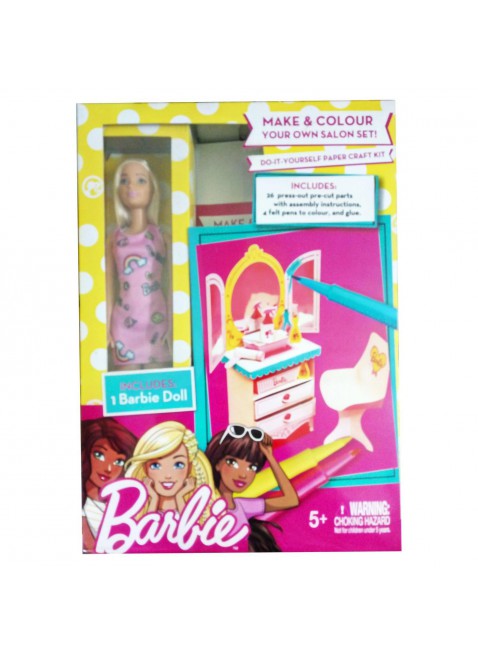 Mattel Barbie Salone di Bellezza Bambola Bambina Acconciatura Trucco Multicolor