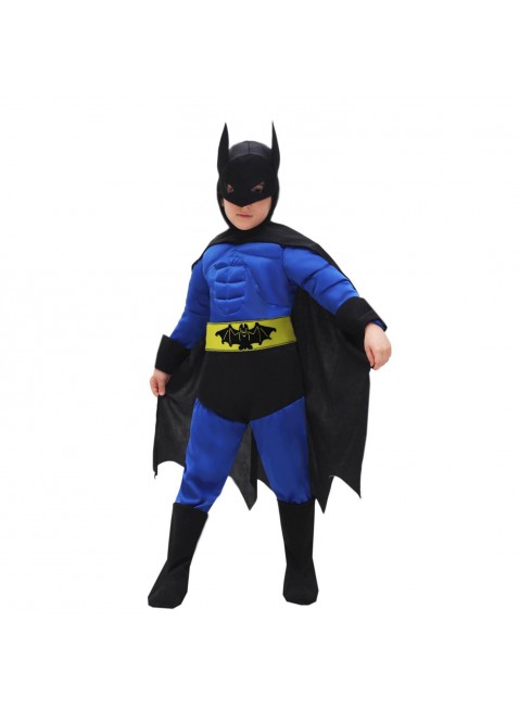 Vestito Costume di Carnevale Batman Pipistrello Baby 4 Anni Bambino Pegasus 0699
