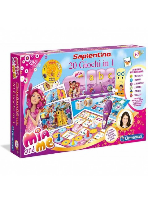 Clementoni Sapientino Mia & Me 20 giochi in 1 Gioco di Società Bambina 132782