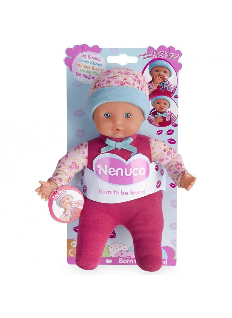 Nenuco Da Bacini Rosa Dolcissimo Affettuoso Bambola per Bambina con Cappellino