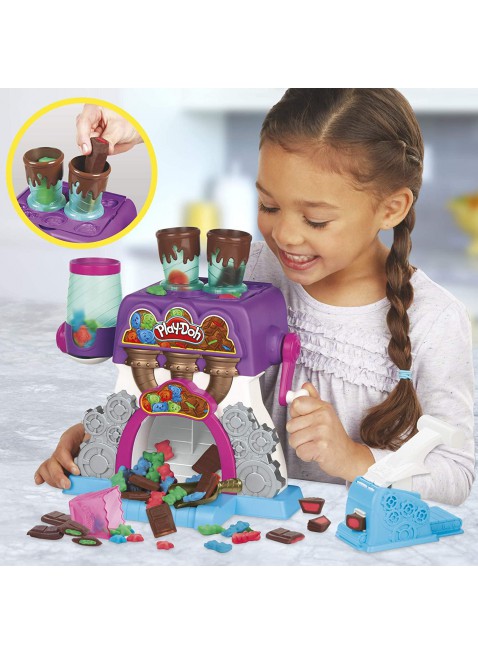 Play-Doh La Fabbrica dei cioccolatini Playset Kitchen Creations con 5 vasetti 