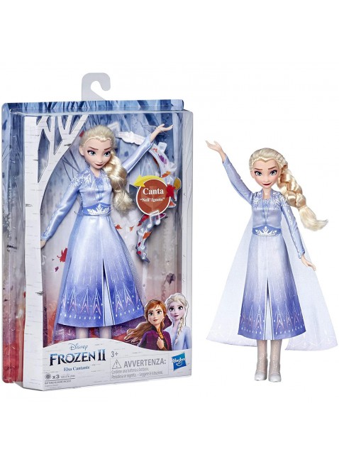 Hasbro Disney Frozen 2 Elsa Cantante Bambola Elettronica con Abito Azzurro