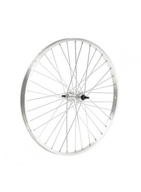 Cerchio ruota posteriore bici city bike 28 x 1-5/8 alluminio mozzo acciaio dadi