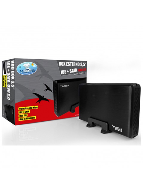 BOX CASE ESTERNO HDD PER HARD DISK 3.5 " POLLICI SATA IDE USB GS-35IS VULTECH