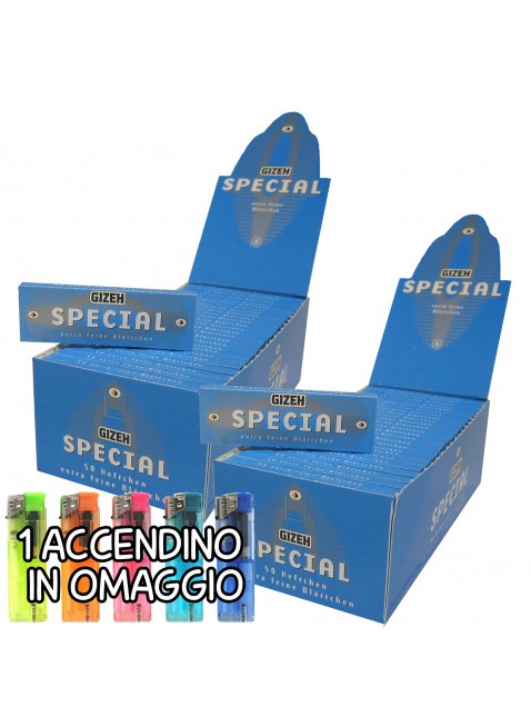 5000 CARTINE BIANCHE CORTE GIZEH SPECIAL EXTRA FINE 2 BOX 100 LIBRETTI TABACCO