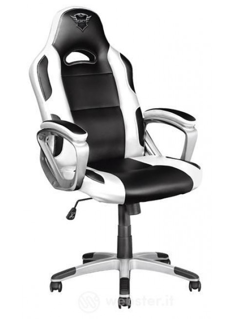 TRUST GXT 705W Ryon Gaming chair white Sedia Videogiochi Imbottita Ergonomica