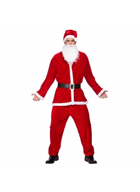 Vestito Costume Babbo Natale Uomo Taglia Unica