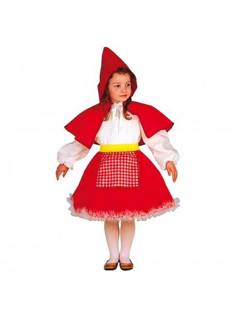 Vestito di Carnevale Cappuccetto Rosso per Bambina 3 4 Anni 86 cm
