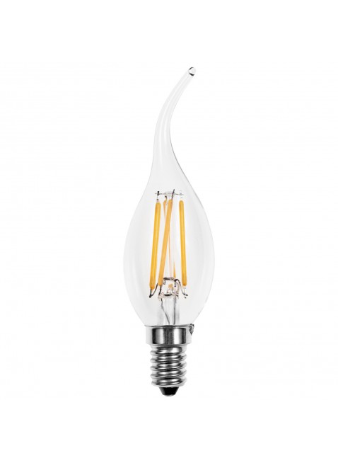 Lampadina Lampada LED Filamento Vintage Candela E14 Luce Calda LIGHT 4W 420 LM
