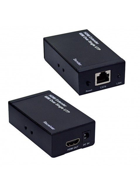 Extender HDMI Full HD Trasmettitore Ricevitore LAN CAT6 Ethernet 1080P 3D
