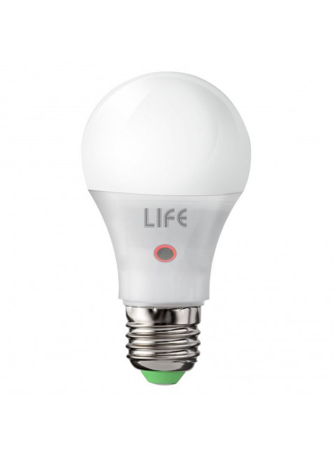 Lampada Lampadina E27 LED LIFE Luce Bianca Calda 9W 780 LM Sensore Crepuscolare