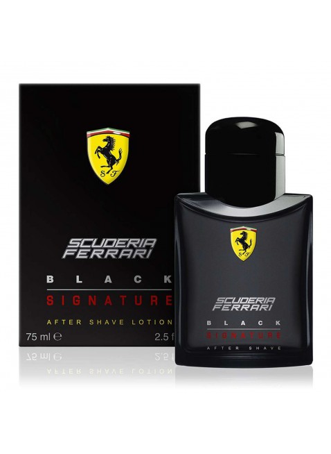 Lozione Dopobarba Scuderia Ferrari 75 ml After Shave Uomo Black Signature