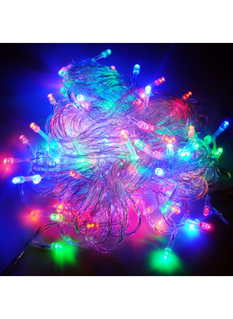 100 Mini Lucciole Luci di Natale per Presepe Albero Multicolor Luminoso