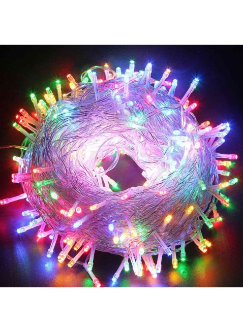600 Mini Lucciole Luci di Natale per Presepe Albero Luce Multicolor Luminoso