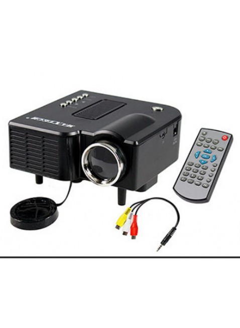 Proiettore Piccolo Mini  Videoproiettore 24 W 1080 Pixel 800x480 Speaker 2W Nero