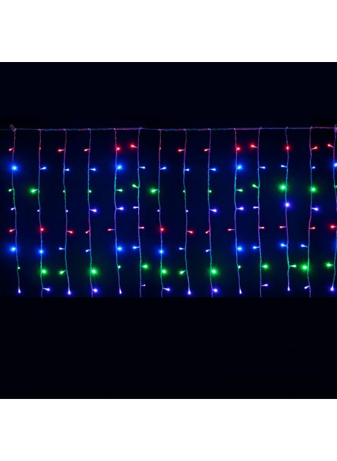 Tenda Luminosa 2 Metri 180 Led Luci Addobbi di Natale Luce Multicolor