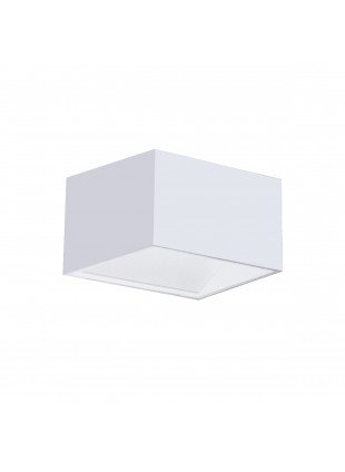 Applique da Parete Led 6W Cubo Luce Calda in Metallo Bianco