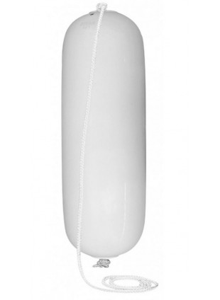 Parabordi in Pvc Resistente Elegante Bianco Lucido Proteggi Bordi Barca 10x30 cm